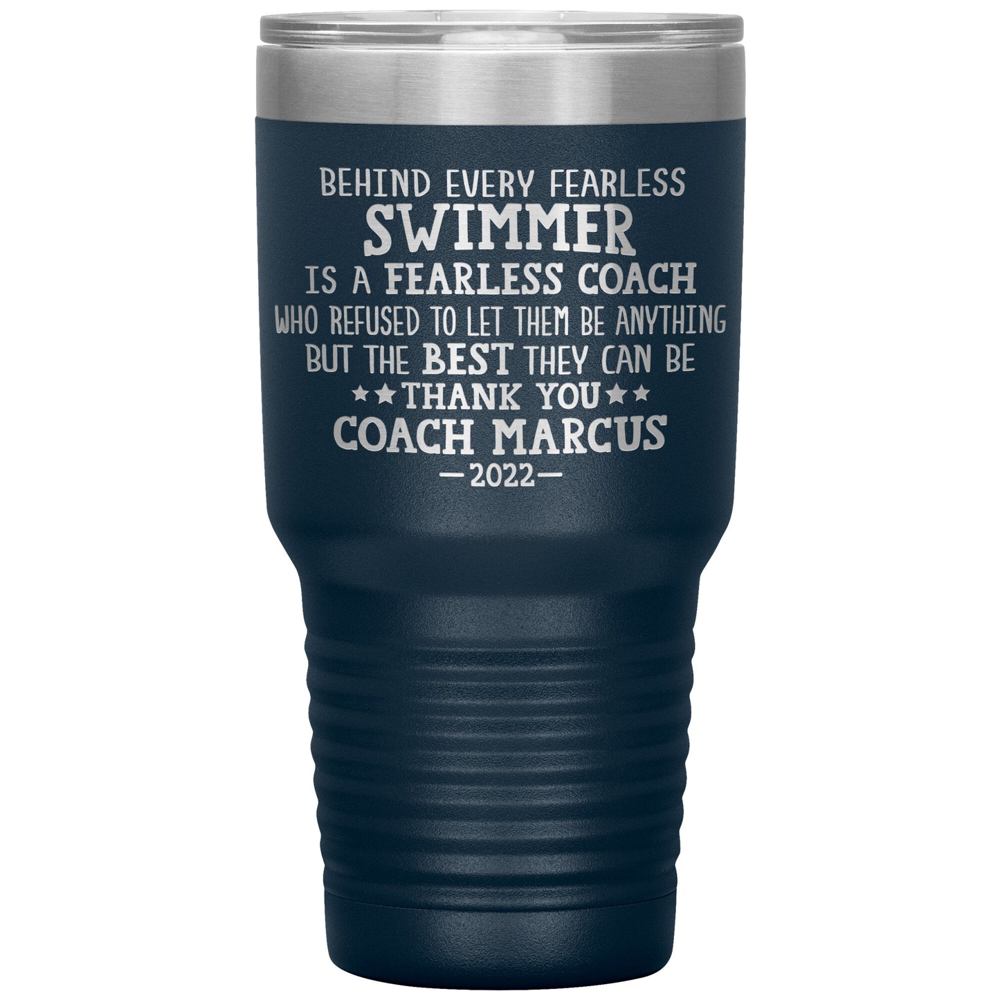 Fearless Swimming Coach Tumbler