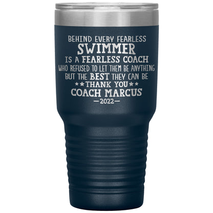Fearless Swimming Coach Tumbler