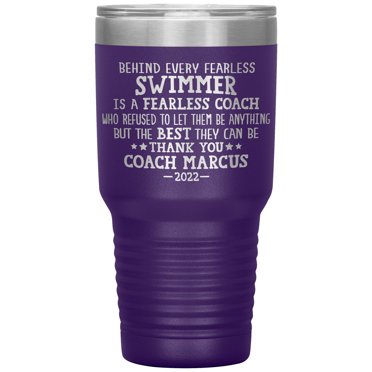 Fearless Swimming Coach Tumbler
