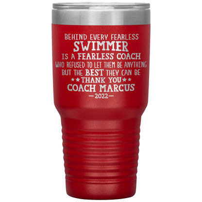 Fearless Swimming Coach Tumbler