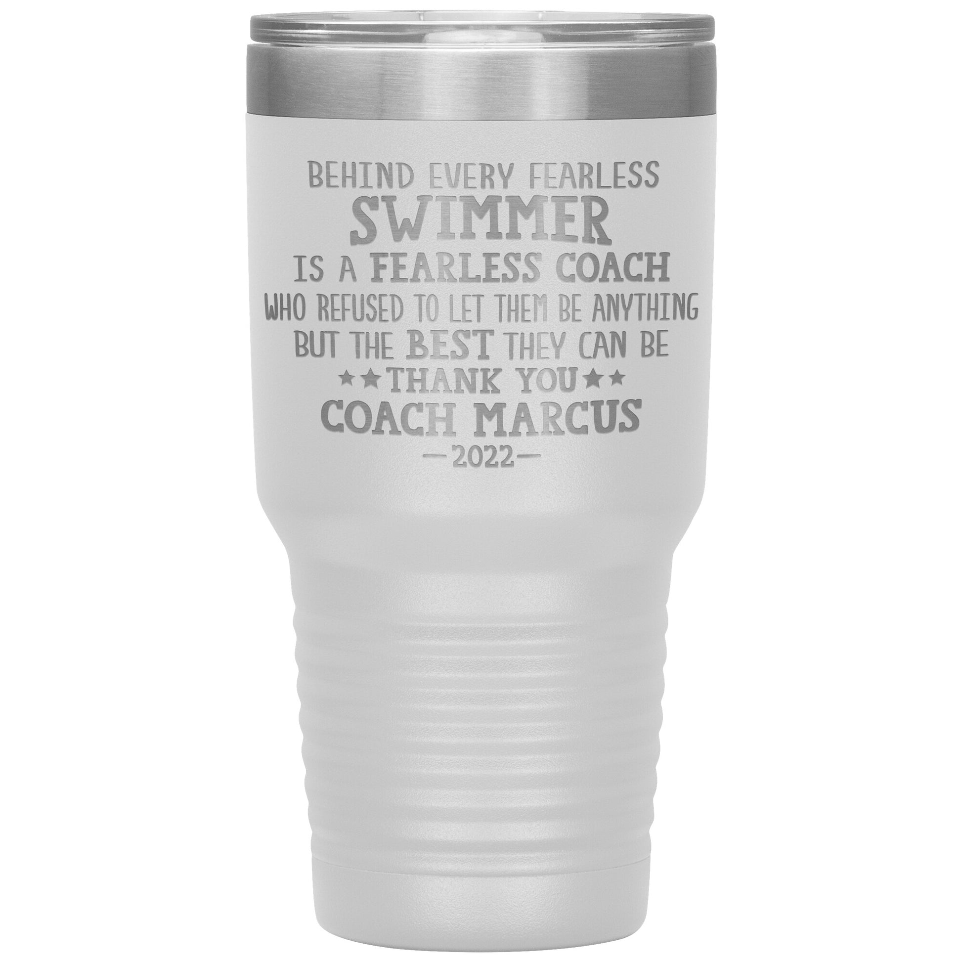 Fearless Swimming Coach Tumbler