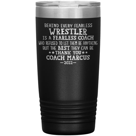Fearless Wrestling Coach Tumbler