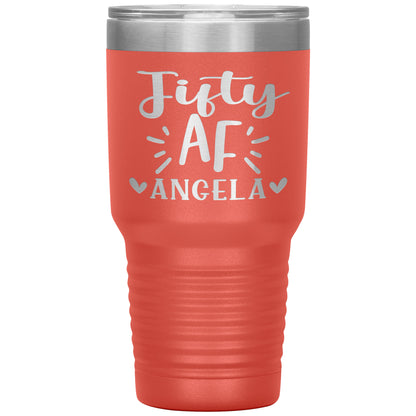 Fifty AF 50th Birthday Tumbler