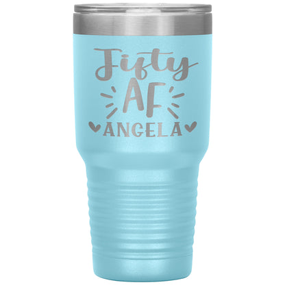 Fifty AF 50th Birthday Tumbler