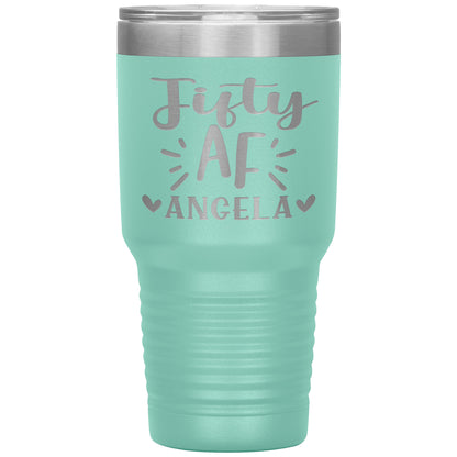 Fifty AF 50th Birthday Tumbler