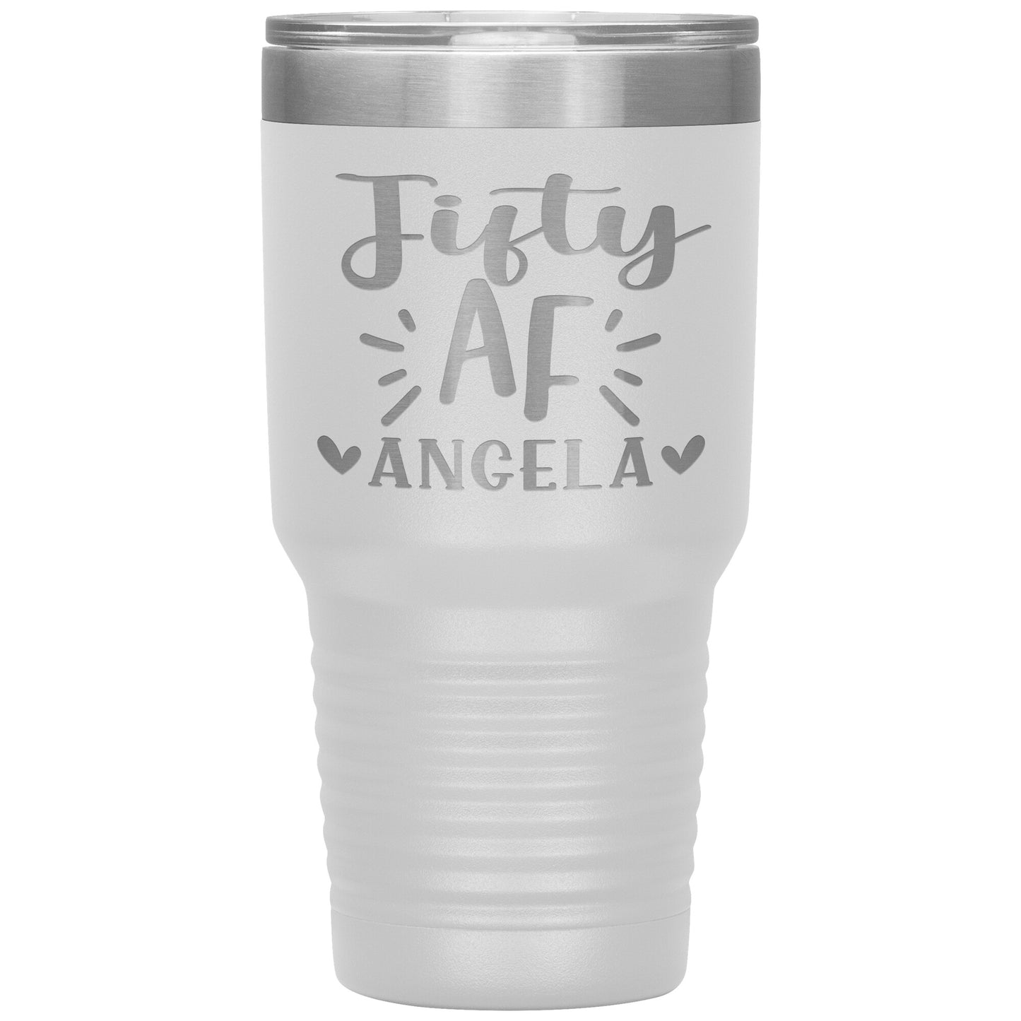 Fifty AF 50th Birthday Tumbler