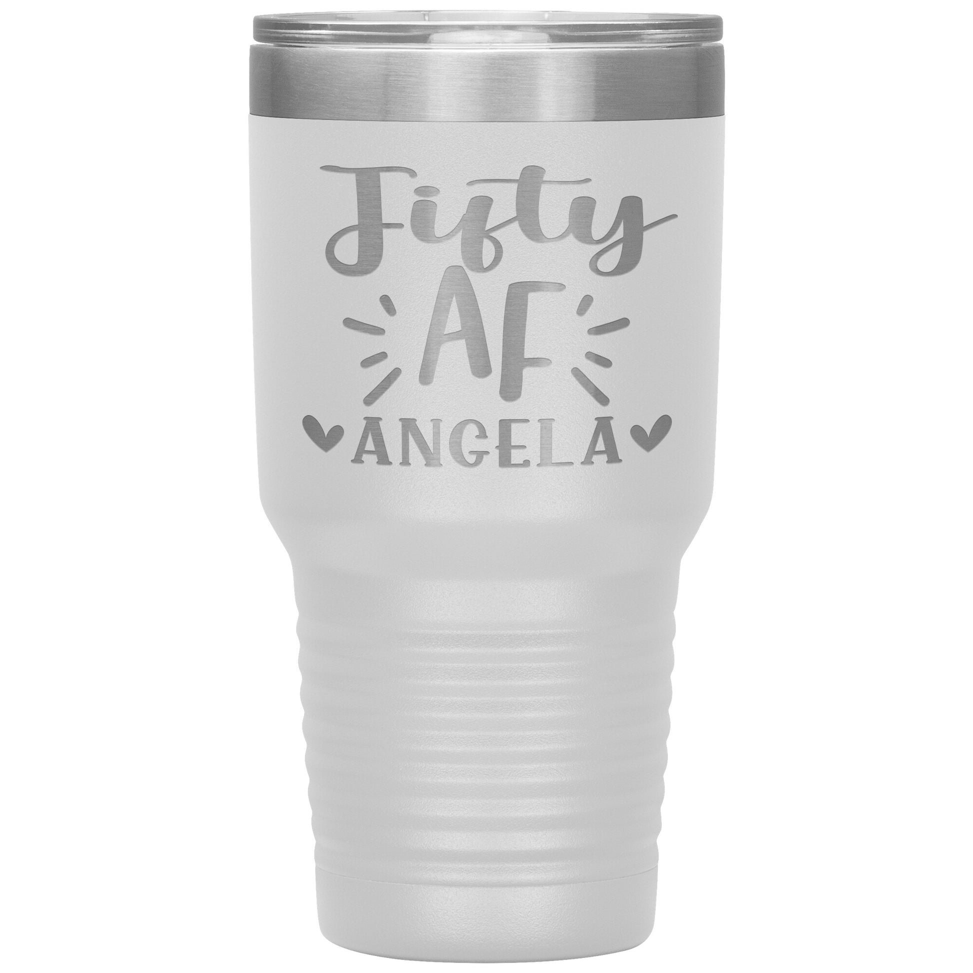 Fifty AF 50th Birthday Tumbler