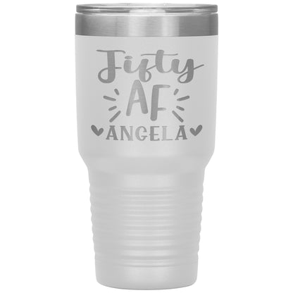 Fifty AF 50th Birthday Tumbler