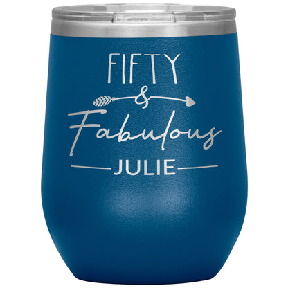 Fifty & Fabulous Birthday Tumbler