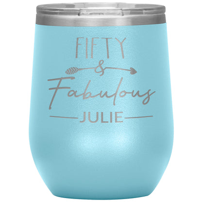 Fifty & Fabulous Birthday Tumbler