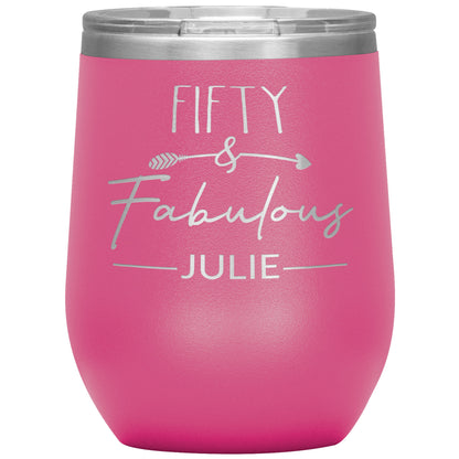 Fifty & Fabulous Birthday Tumbler
