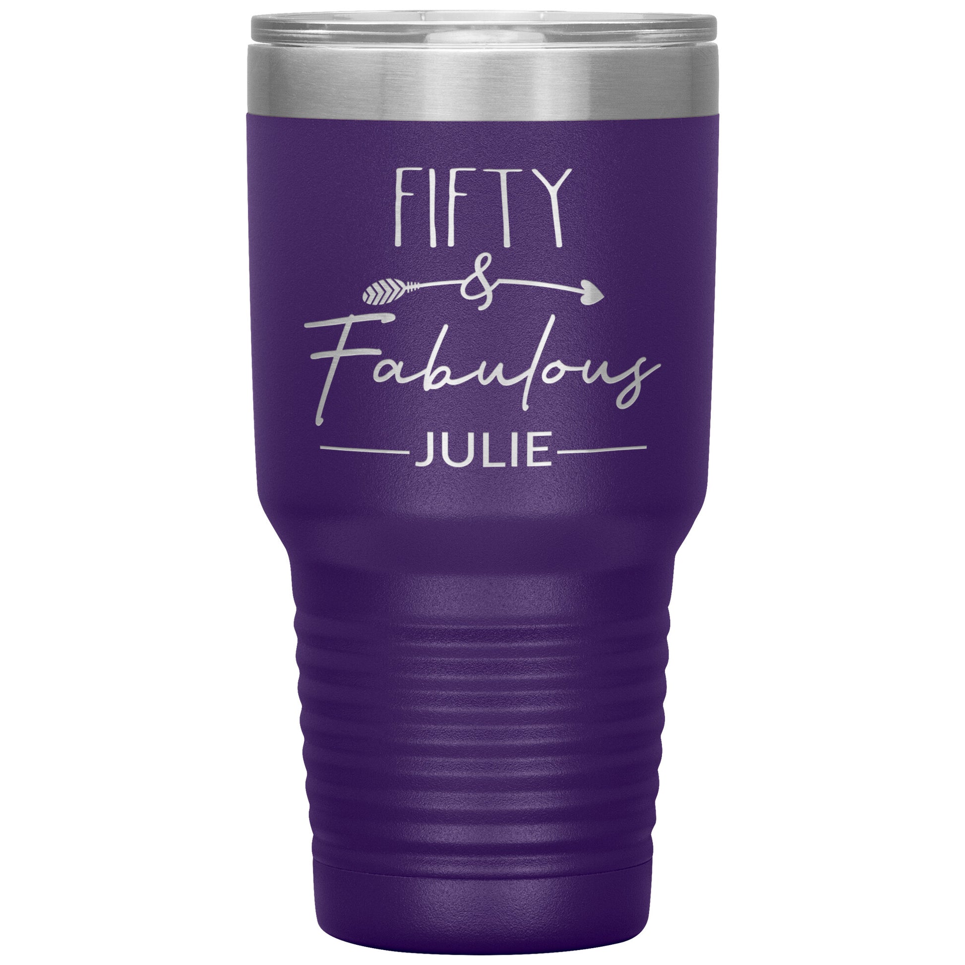 Fifty & Fabulous Birthday Tumbler