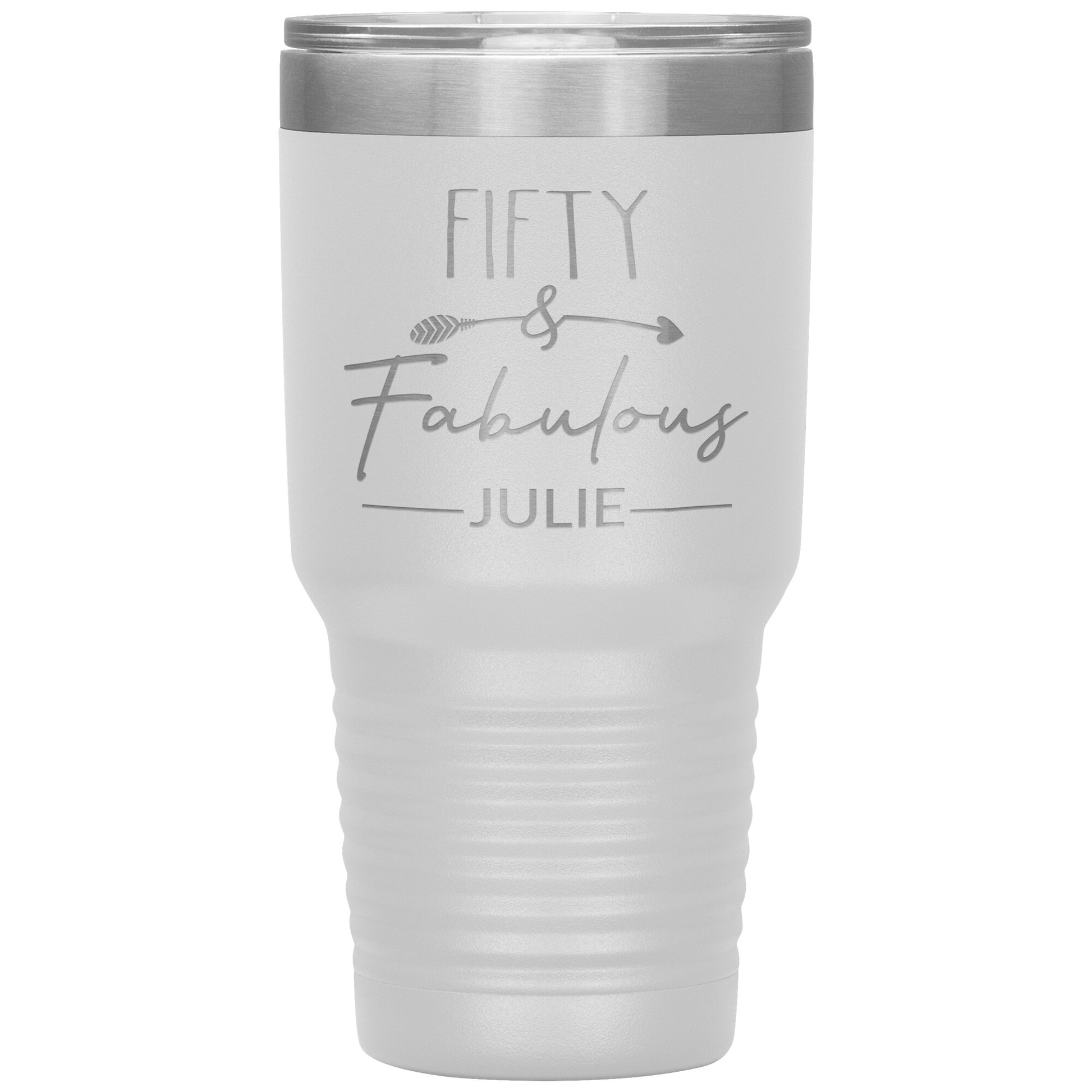 Fifty & Fabulous Birthday Tumbler