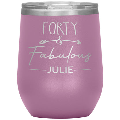 Forty & Fabulous Birthday Tumbler
