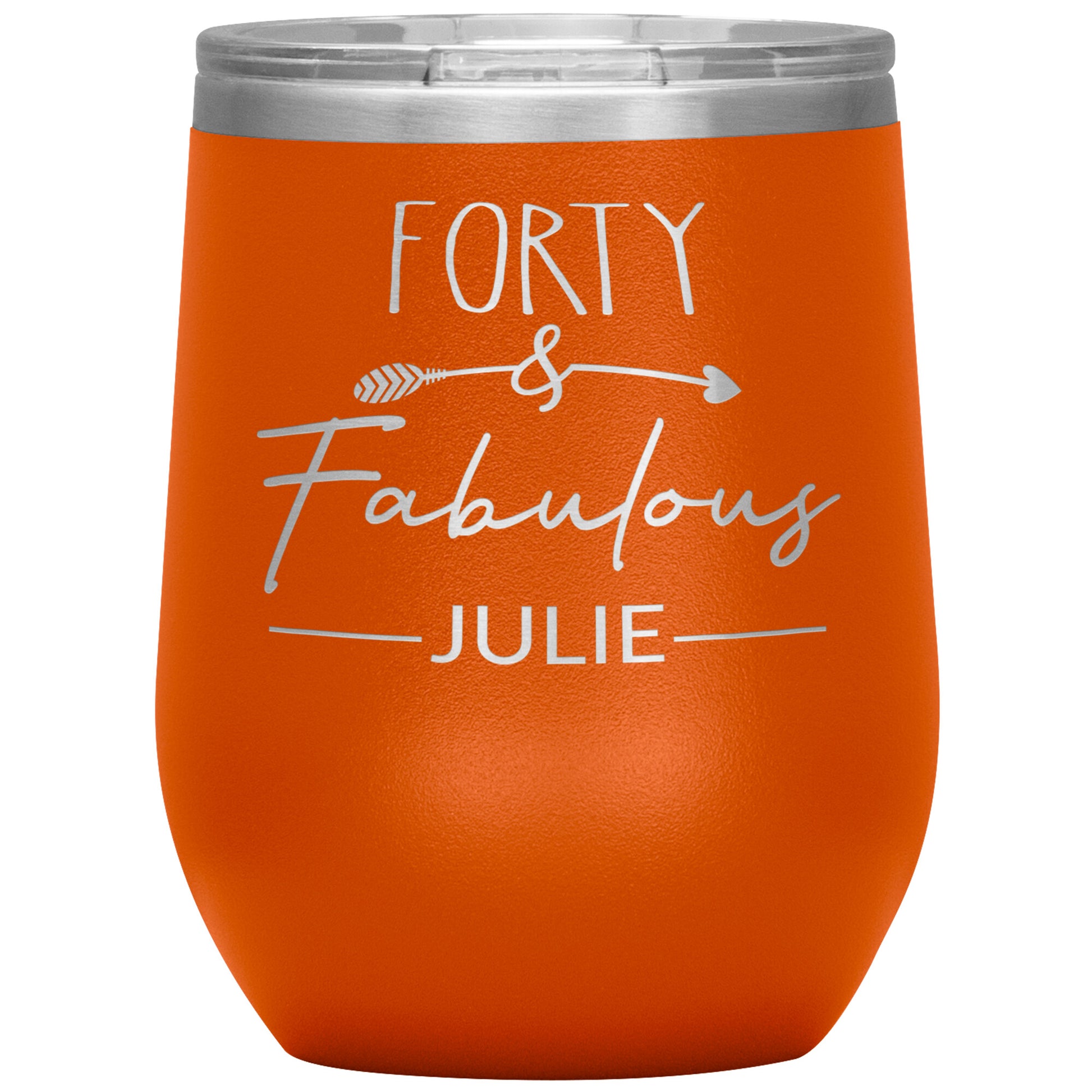 Forty & Fabulous Birthday Tumbler