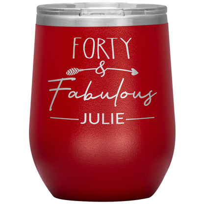 Forty & Fabulous Birthday Tumbler