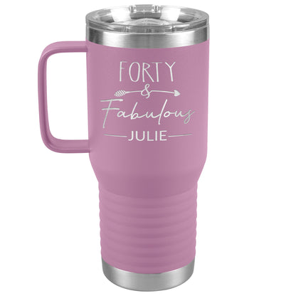 Forty & Fabulous Birthday Tumbler