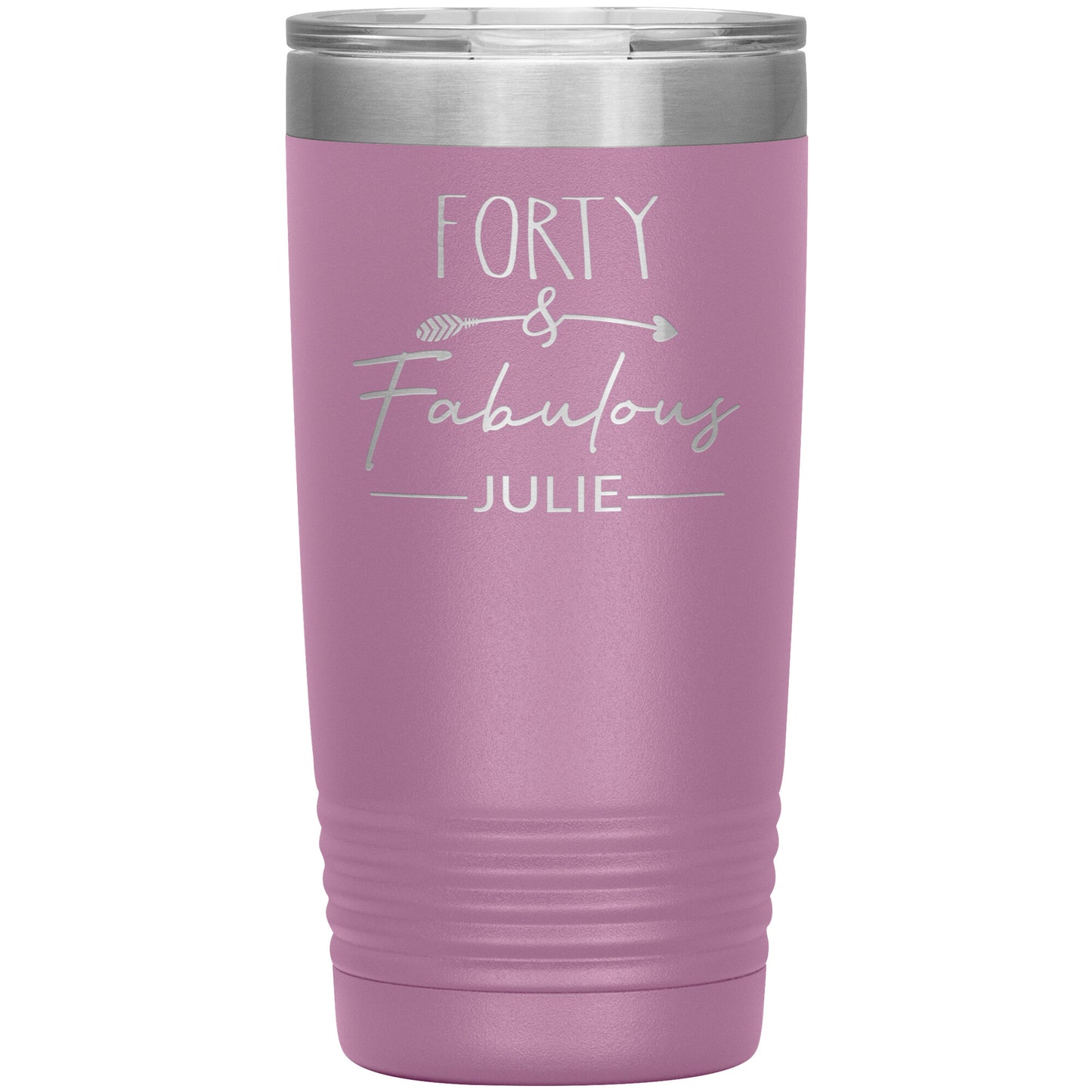 Forty & Fabulous Birthday Tumbler