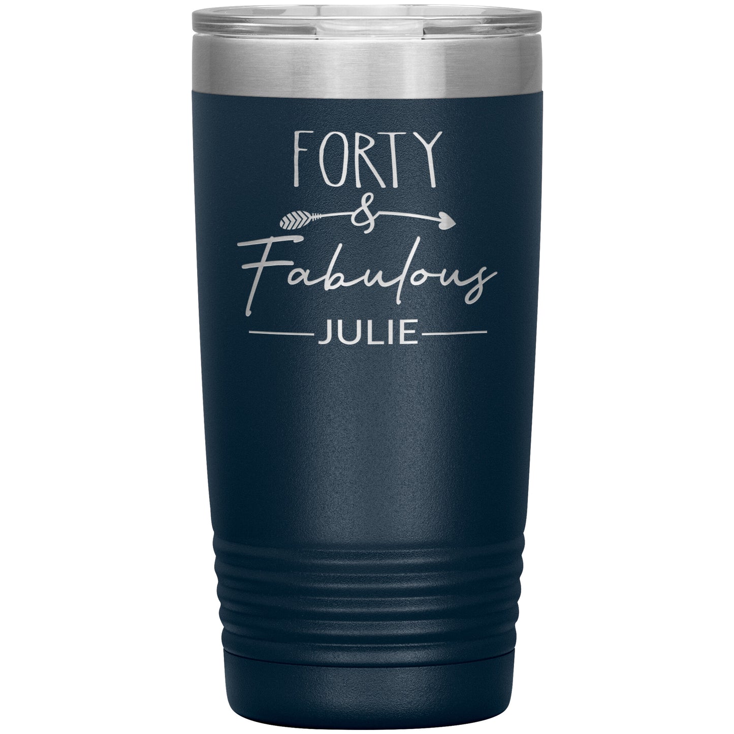 Forty & Fabulous Birthday Tumbler