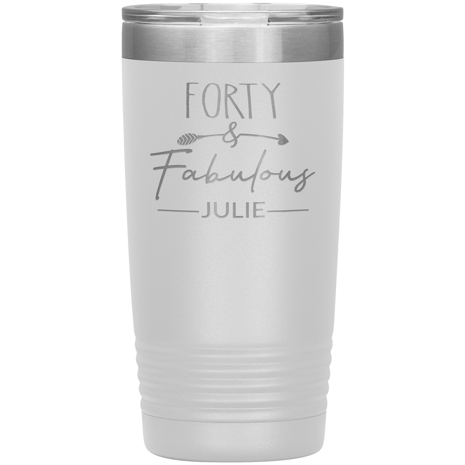 Forty & Fabulous Birthday Tumbler