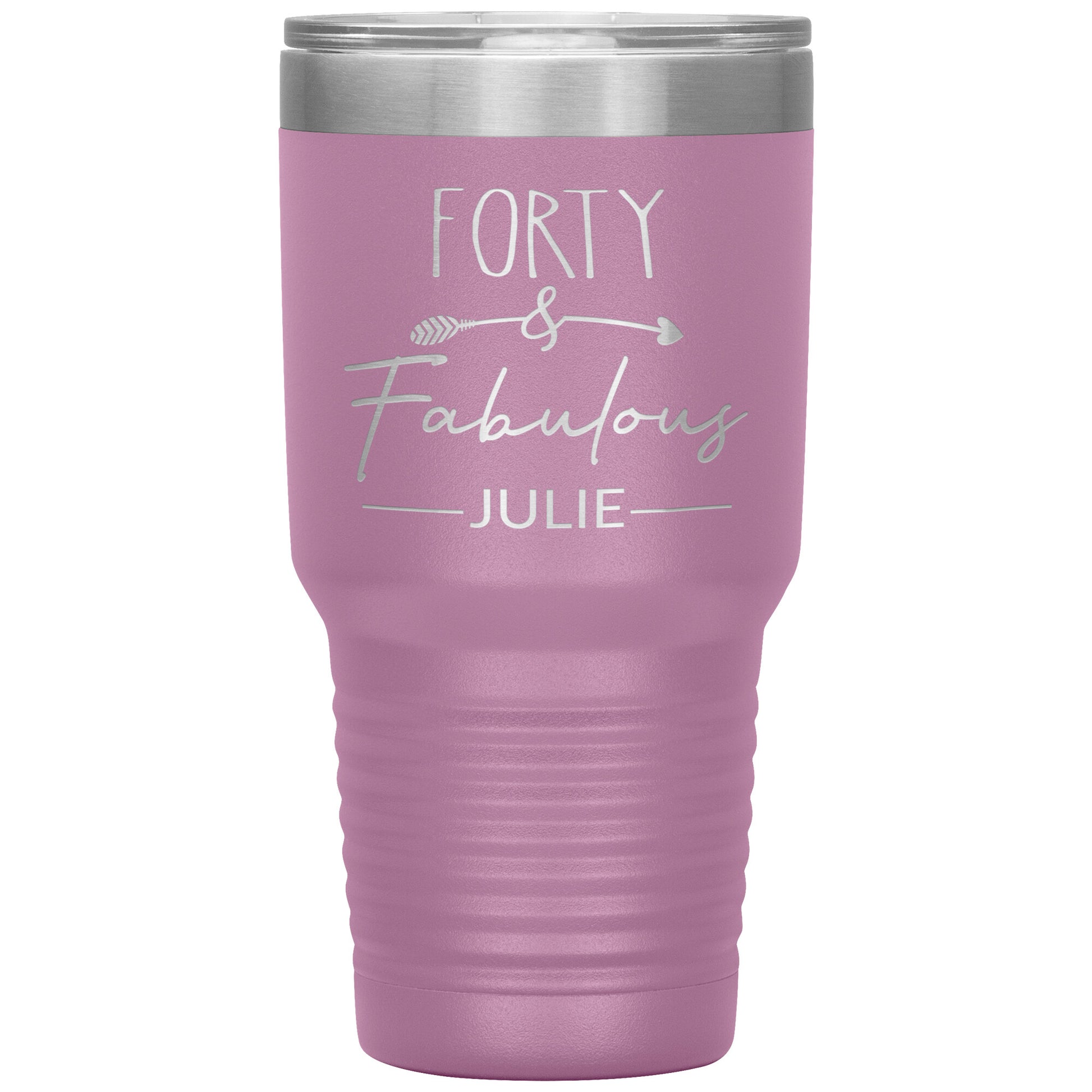 Forty & Fabulous Birthday Tumbler