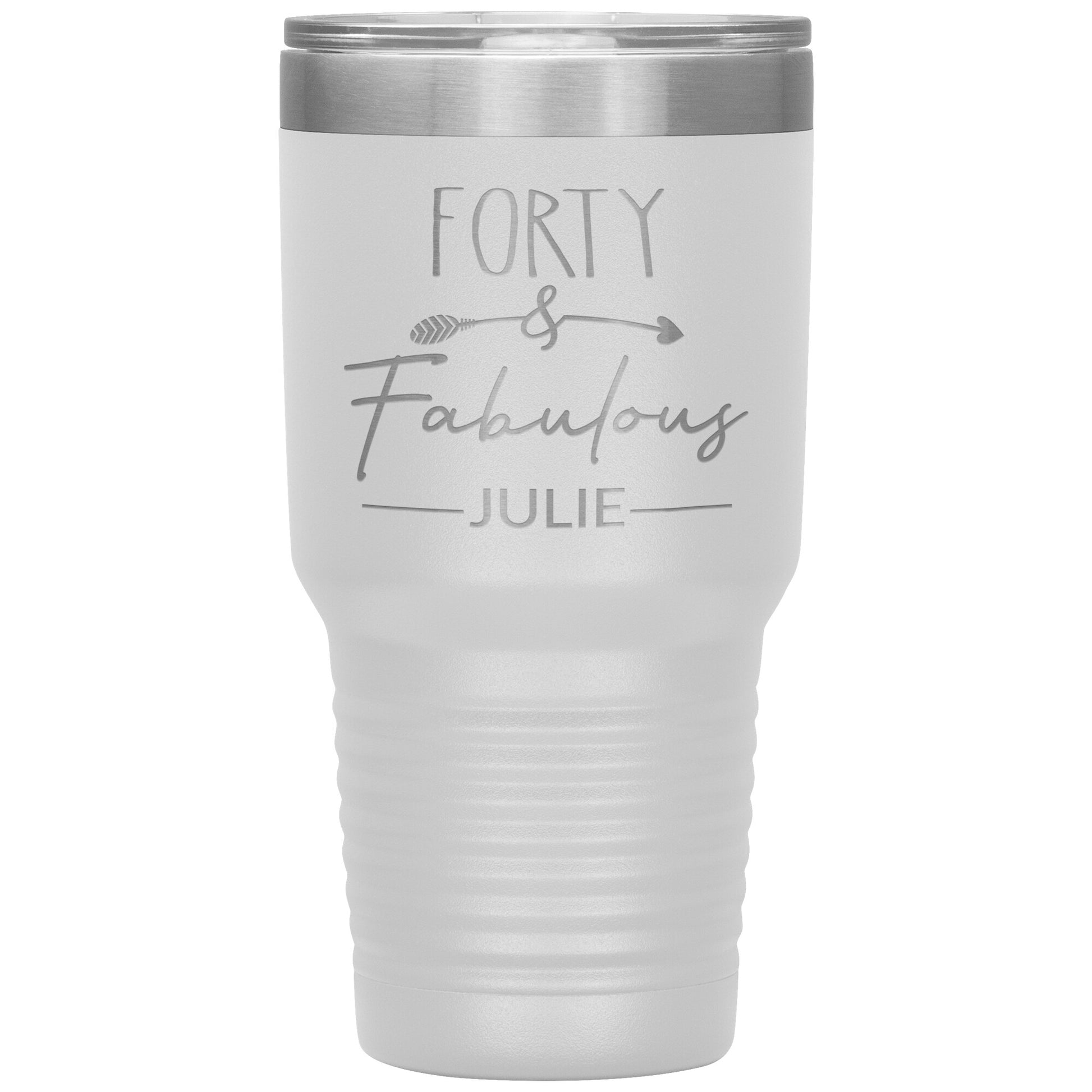 Forty & Fabulous Birthday Tumbler