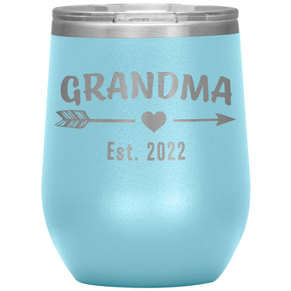 Grandma EST 2022 Arrow Tumbler