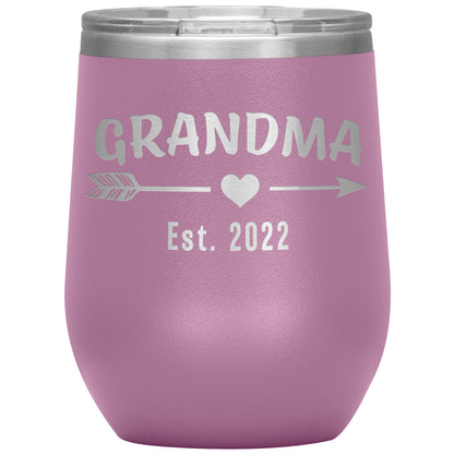 Grandma EST 2022 Arrow Tumbler