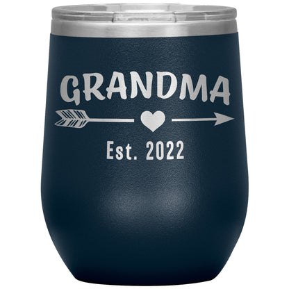 Grandma EST 2022 Arrow Tumbler