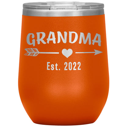 Grandma EST 2022 Arrow Tumbler