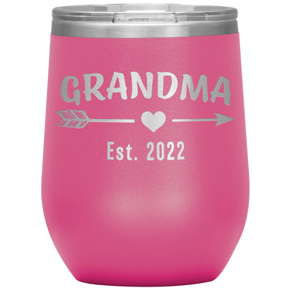 Grandma EST 2022 Arrow Tumbler