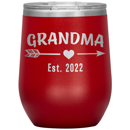 Grandma EST 2022 Arrow Tumbler