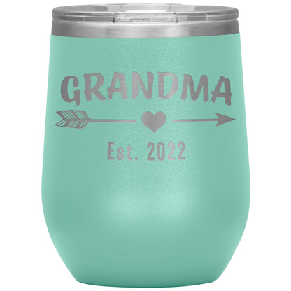 Grandma EST 2022 Arrow Tumbler