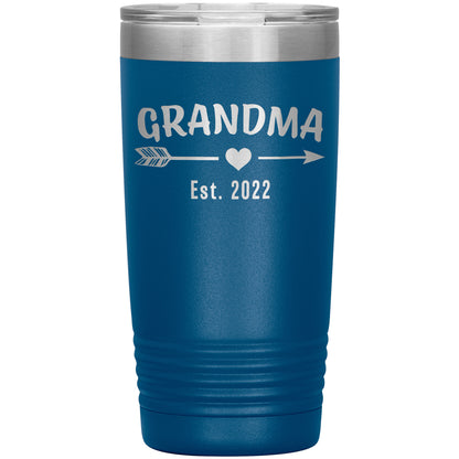 Grandma EST 2022 Arrow Tumbler