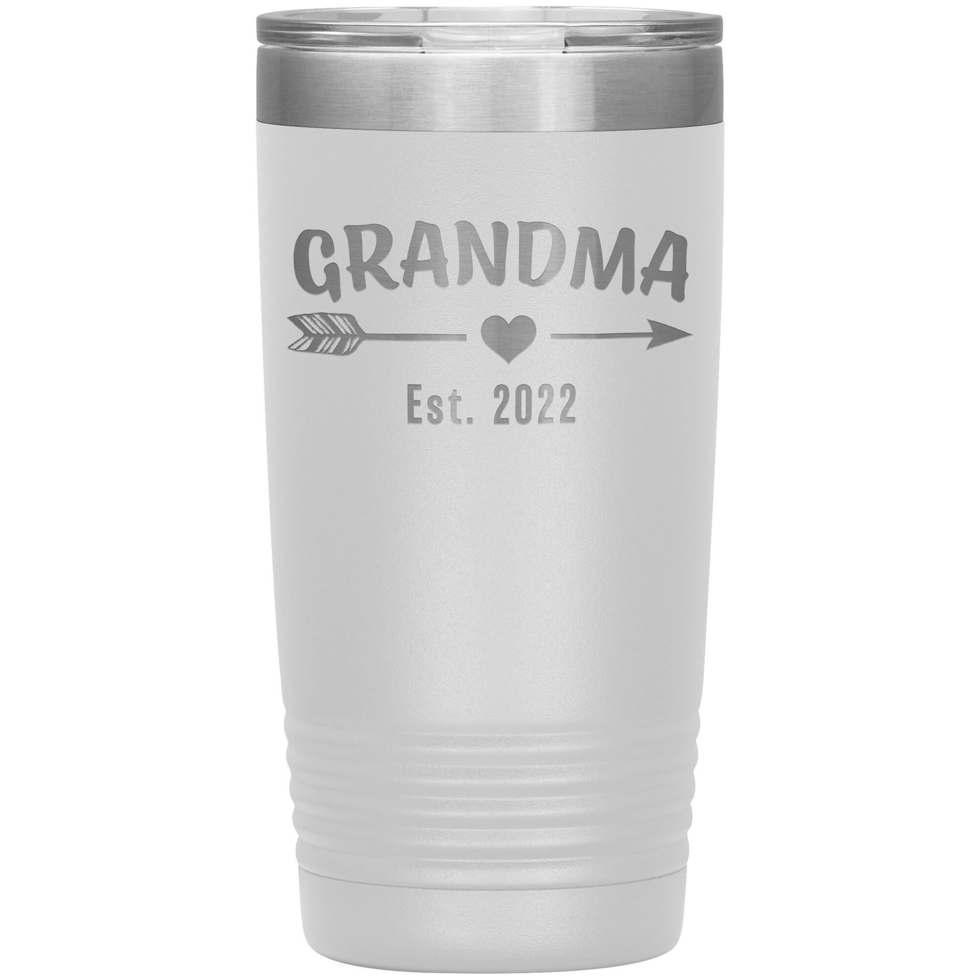 Grandma EST 2022 Arrow Tumbler