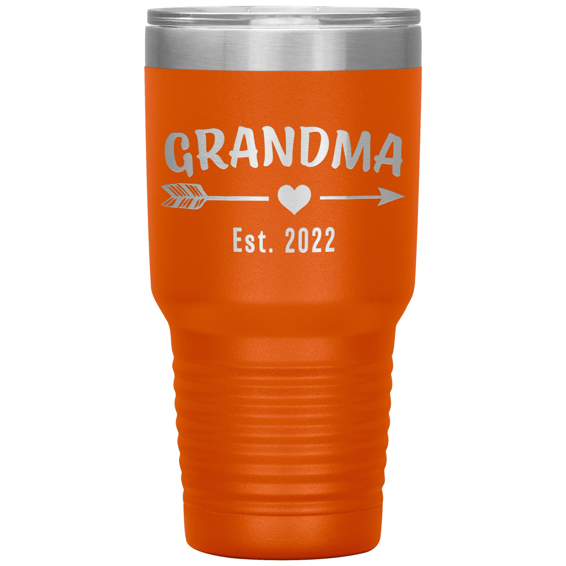 Grandma EST 2022 Arrow Tumbler