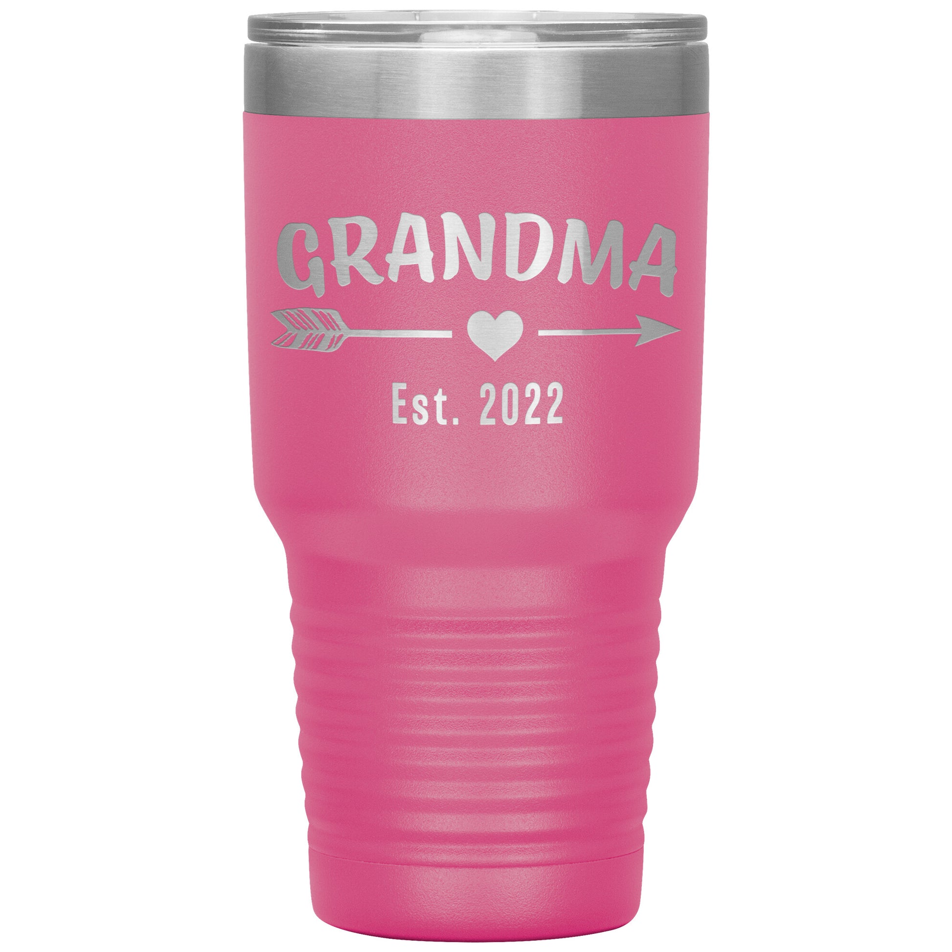 Grandma EST 2022 Arrow Tumbler