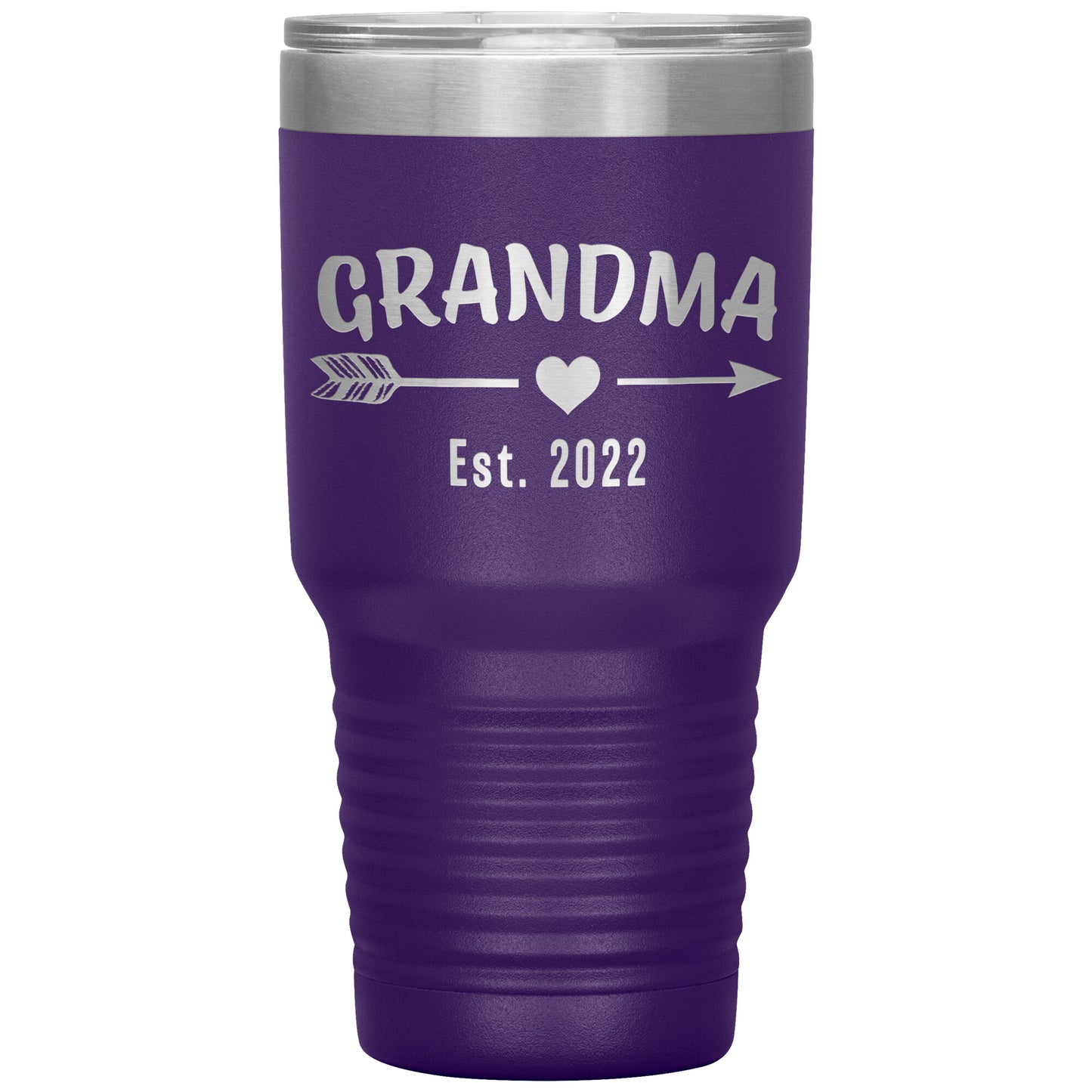 Grandma EST 2022 Arrow Tumbler