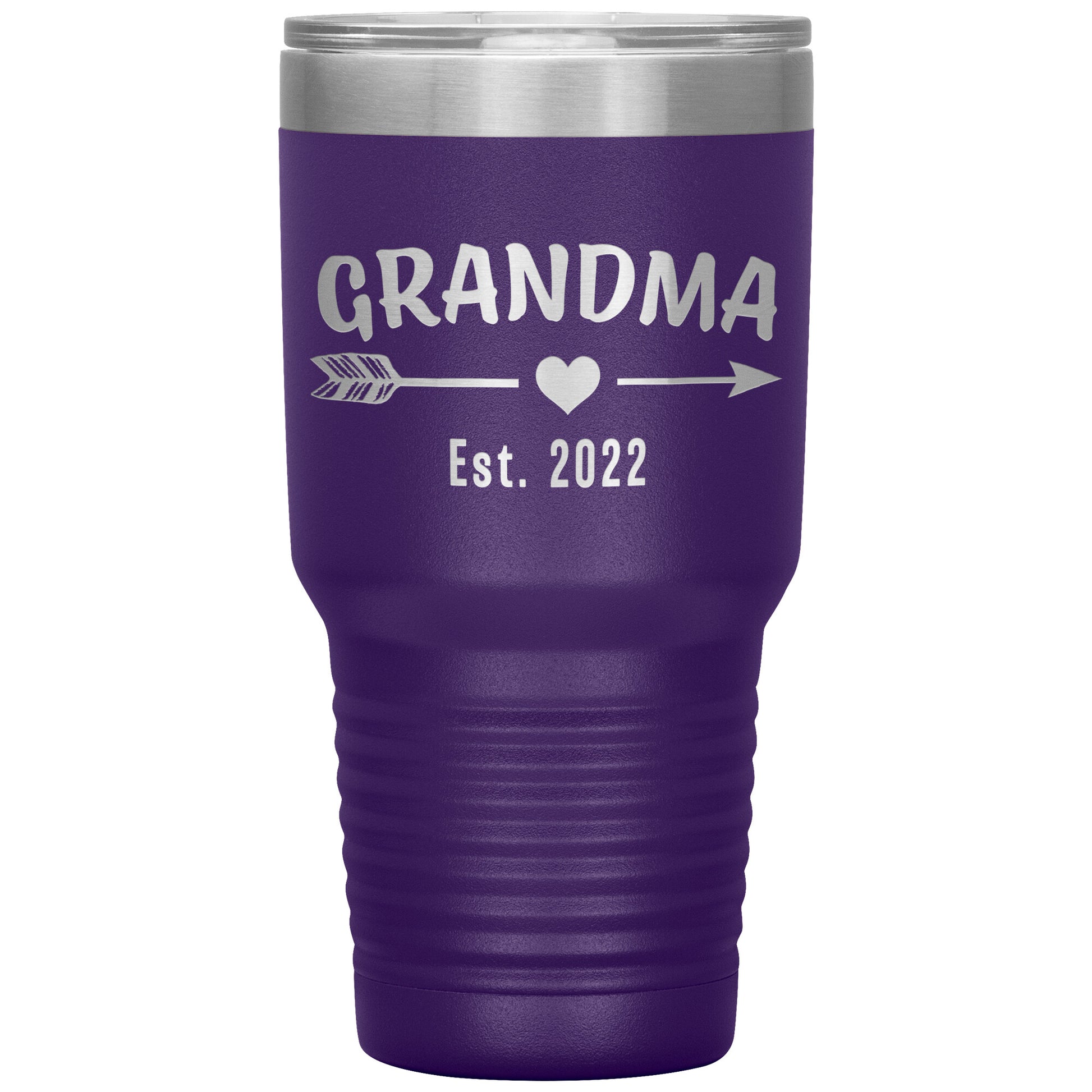 Grandma EST 2022 Arrow Tumbler