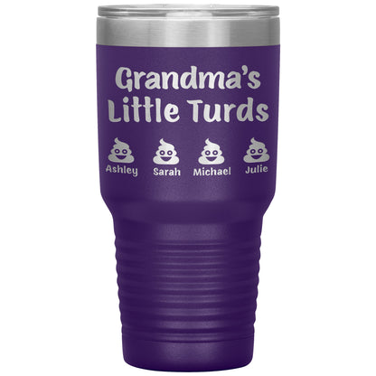 Grandma's Little Turds Tumbler