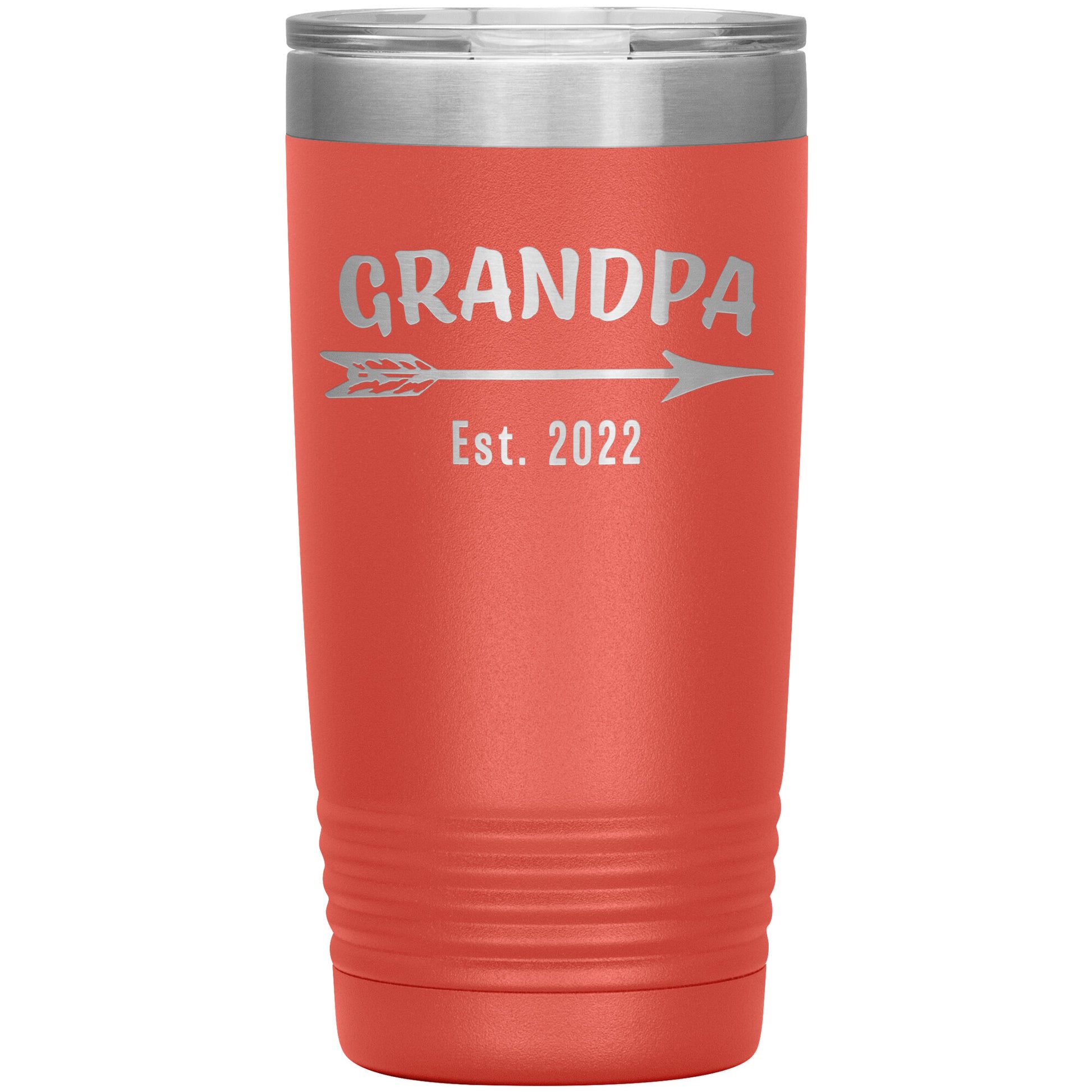 Grandpa EST 2022 Arrow Tumbler