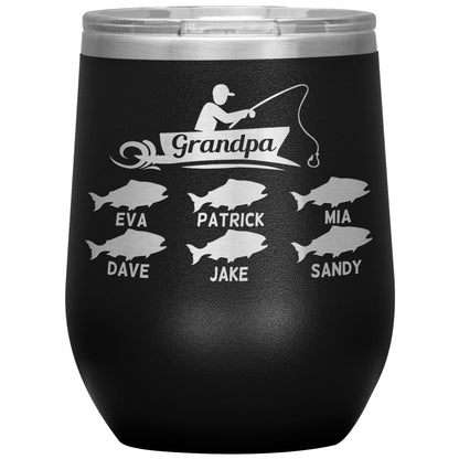Grandpa Fishing Personalize Tumbler