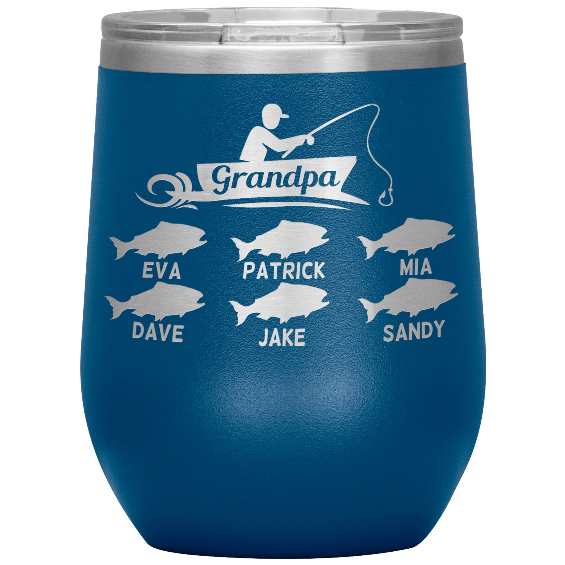 Grandpa Fishing Personalize Tumbler