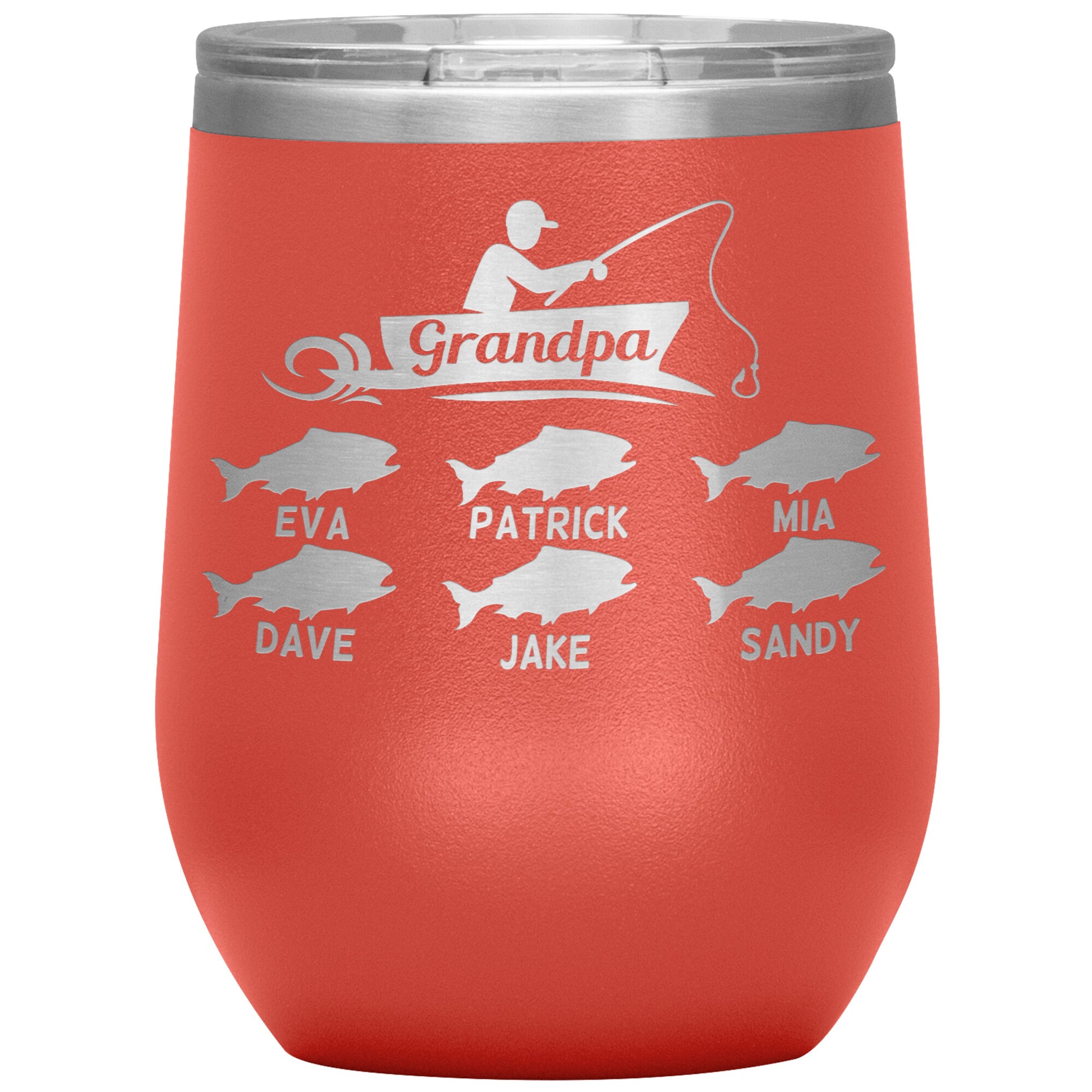 Grandpa Fishing Personalize Tumbler