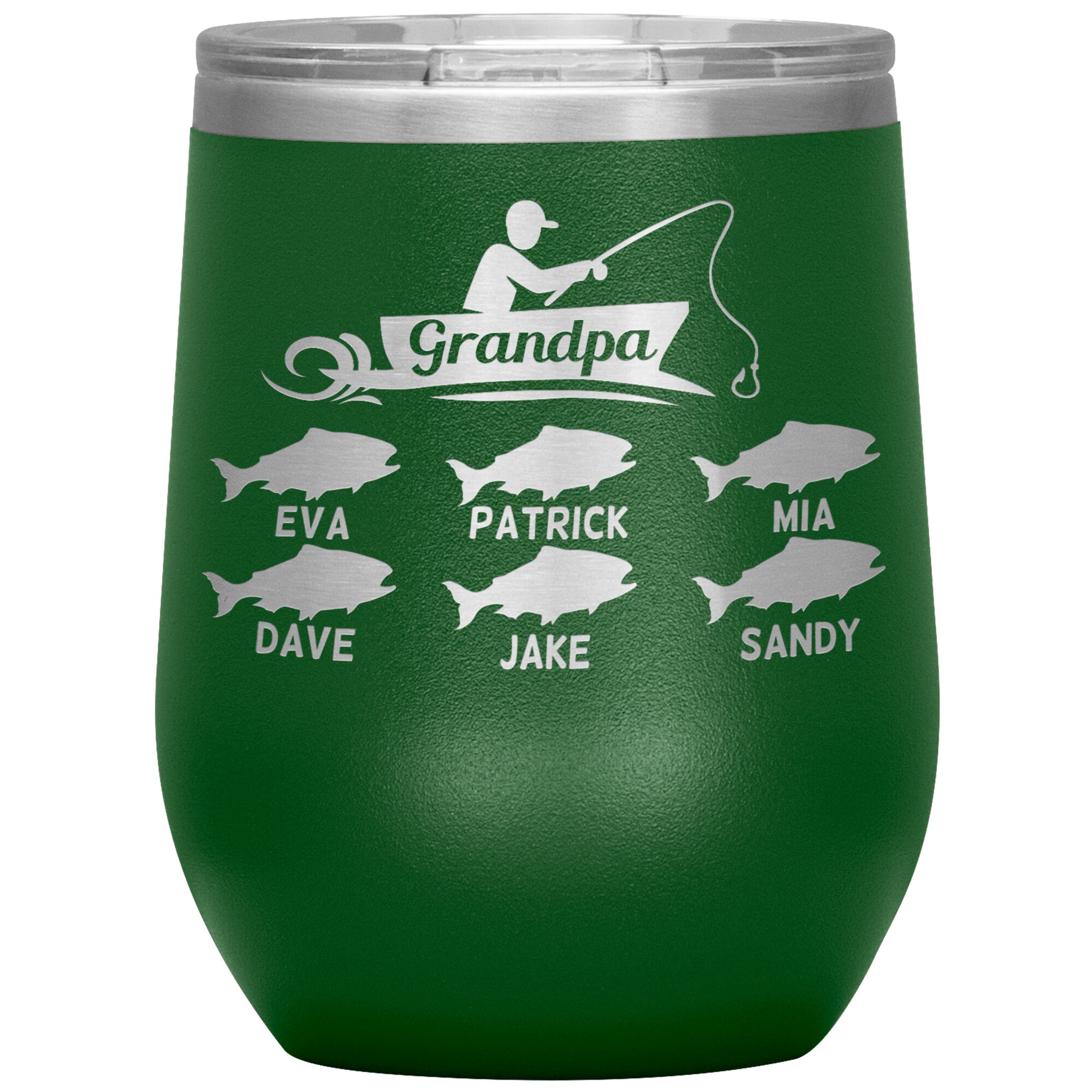 Grandpa Fishing Personalize Tumbler
