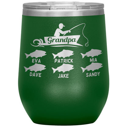 Grandpa Fishing Personalize Tumbler