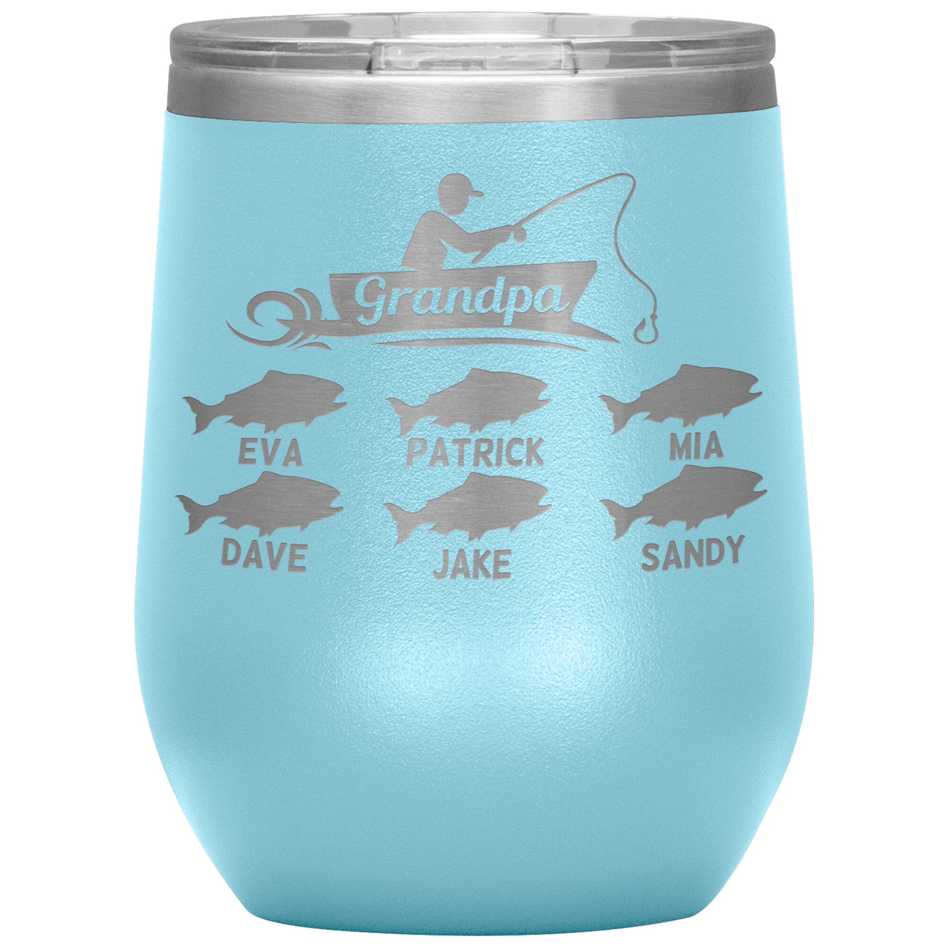 Grandpa Fishing Personalize Tumbler