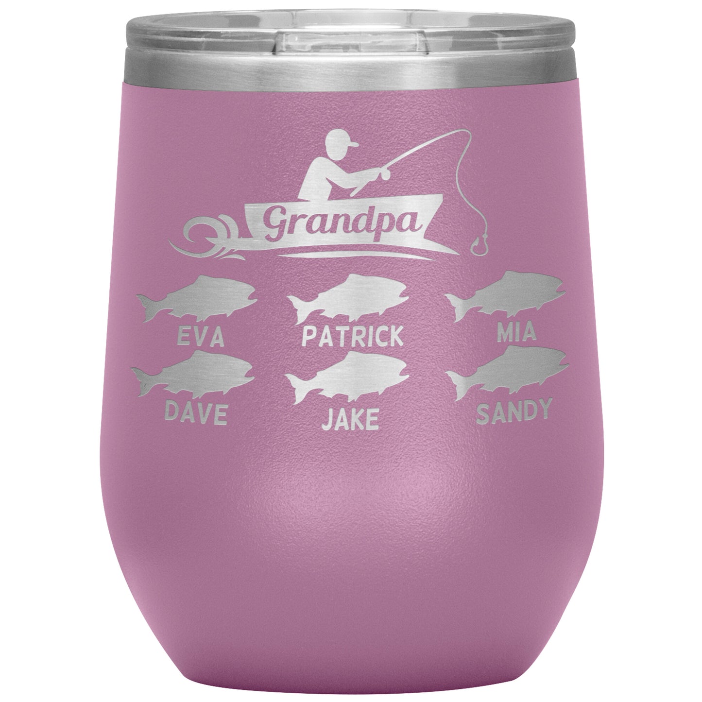 Grandpa Fishing Personalize Tumbler