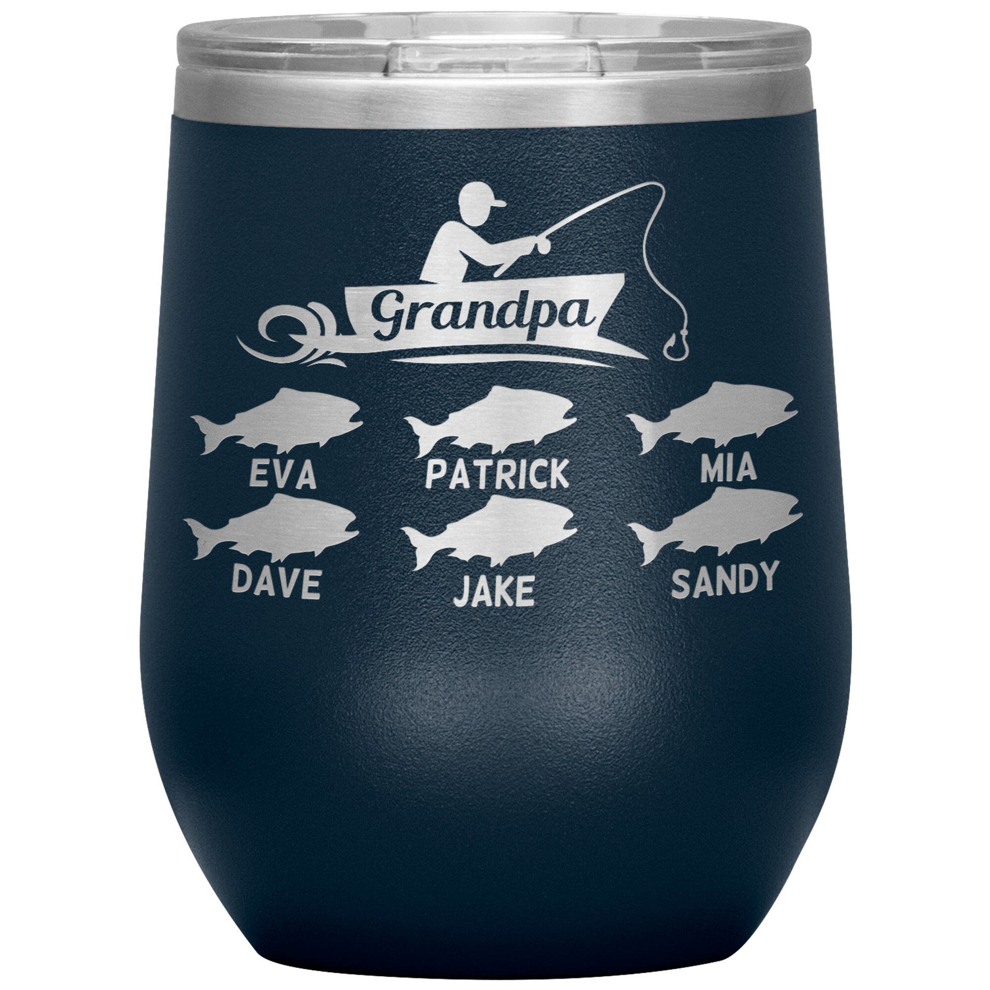 Grandpa Fishing Personalize Tumbler