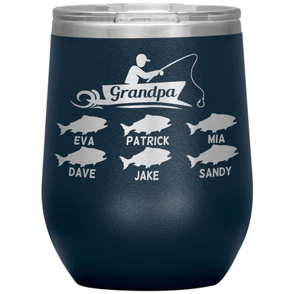 Grandpa Fishing Personalize Tumbler